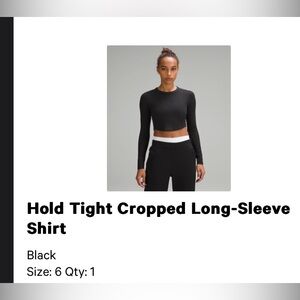 Hold Tight Cropped Long Sleeve Shirt